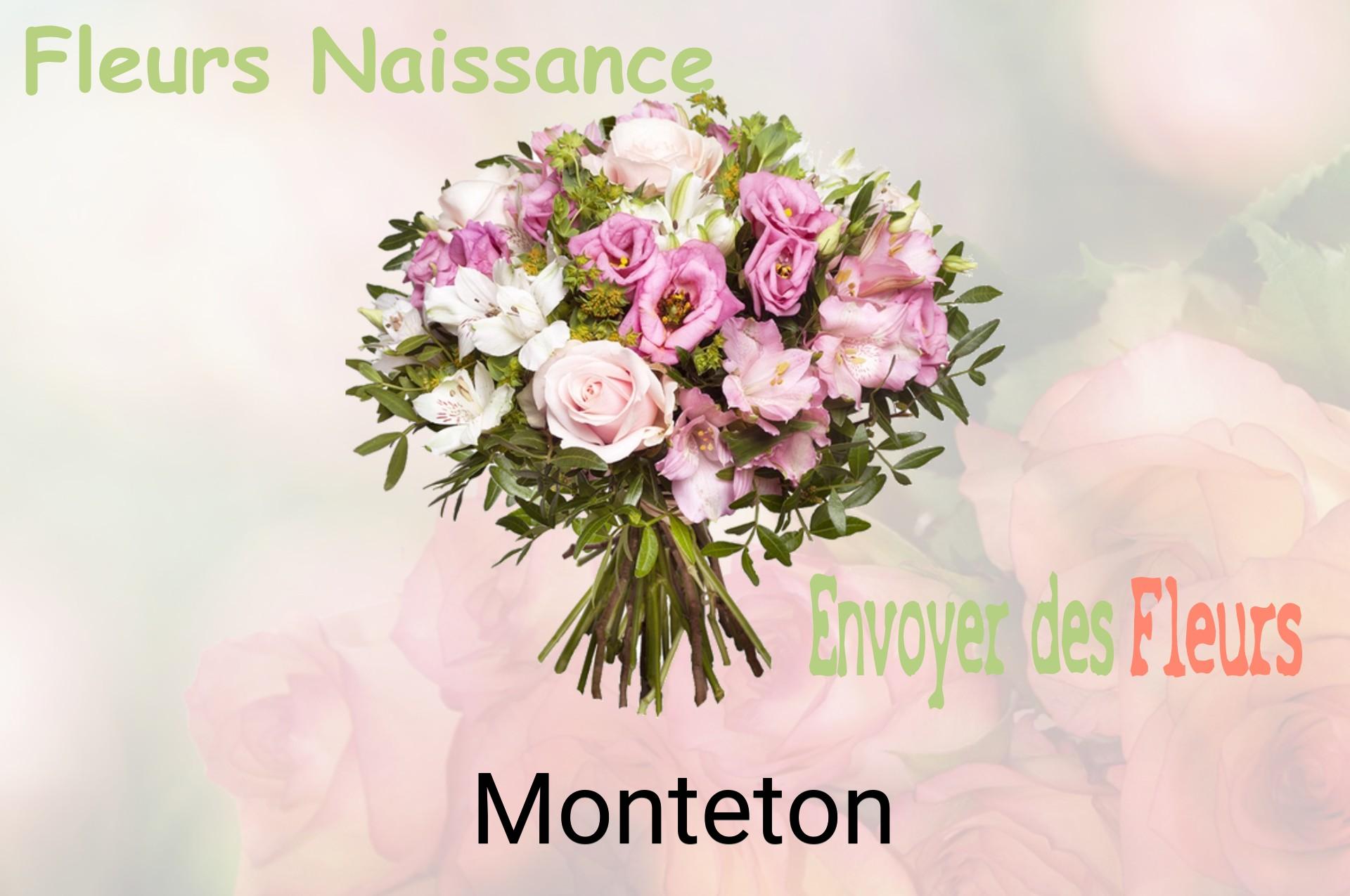 Bouquet de fleurs de naissance livré à Monteton